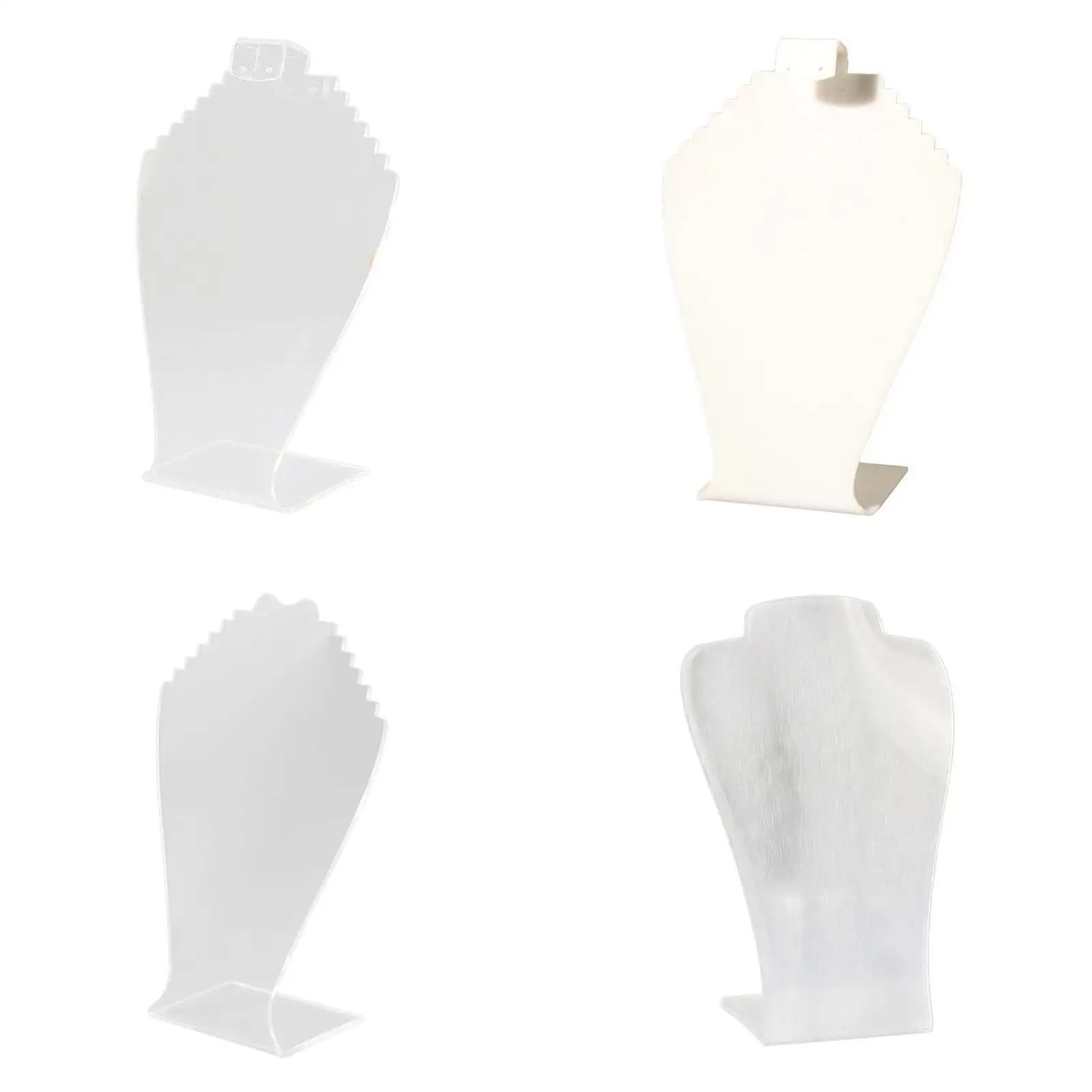 Acrylic Necklace Jewelry Display Bust Stand Freestanding Pendant Chain Chokers Holder Storage Figure Jewelry Display 9.8