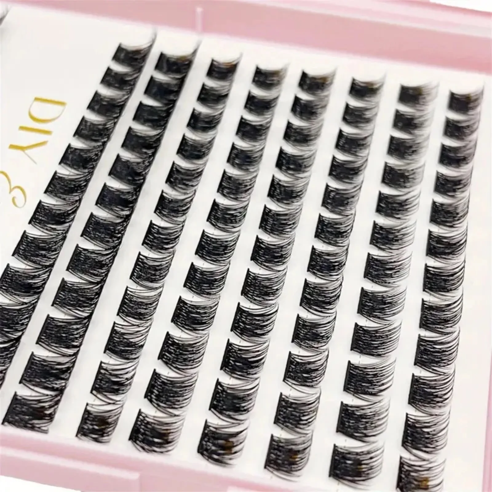 D-Curl Mehrere Längen Cluster-Wimpern DIY-Verlängerungsset Einzelwimpern-Set mit Wimpernbuch für den Heimgebrauch – Detail 3
