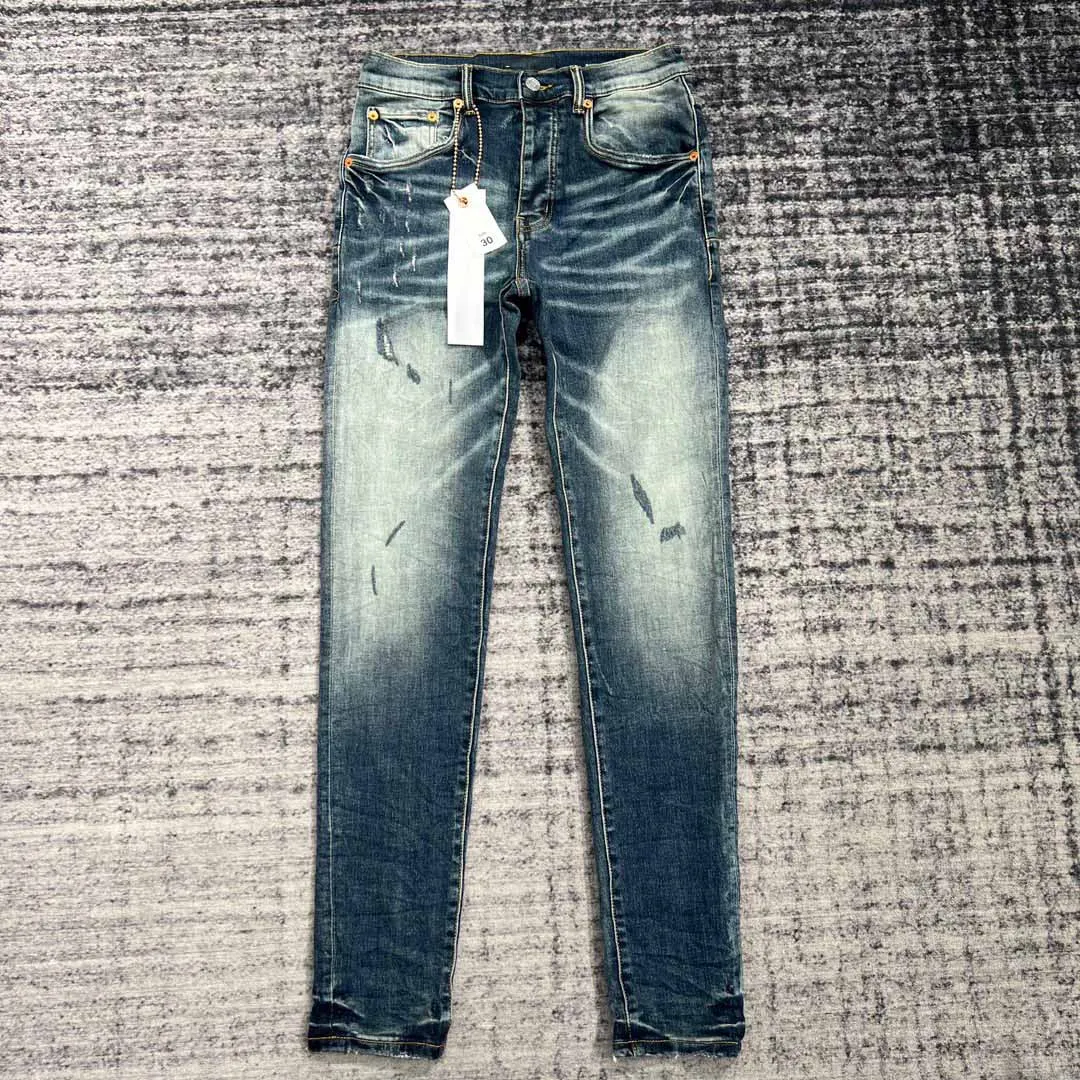 

men distressed stretchy skinny jeans