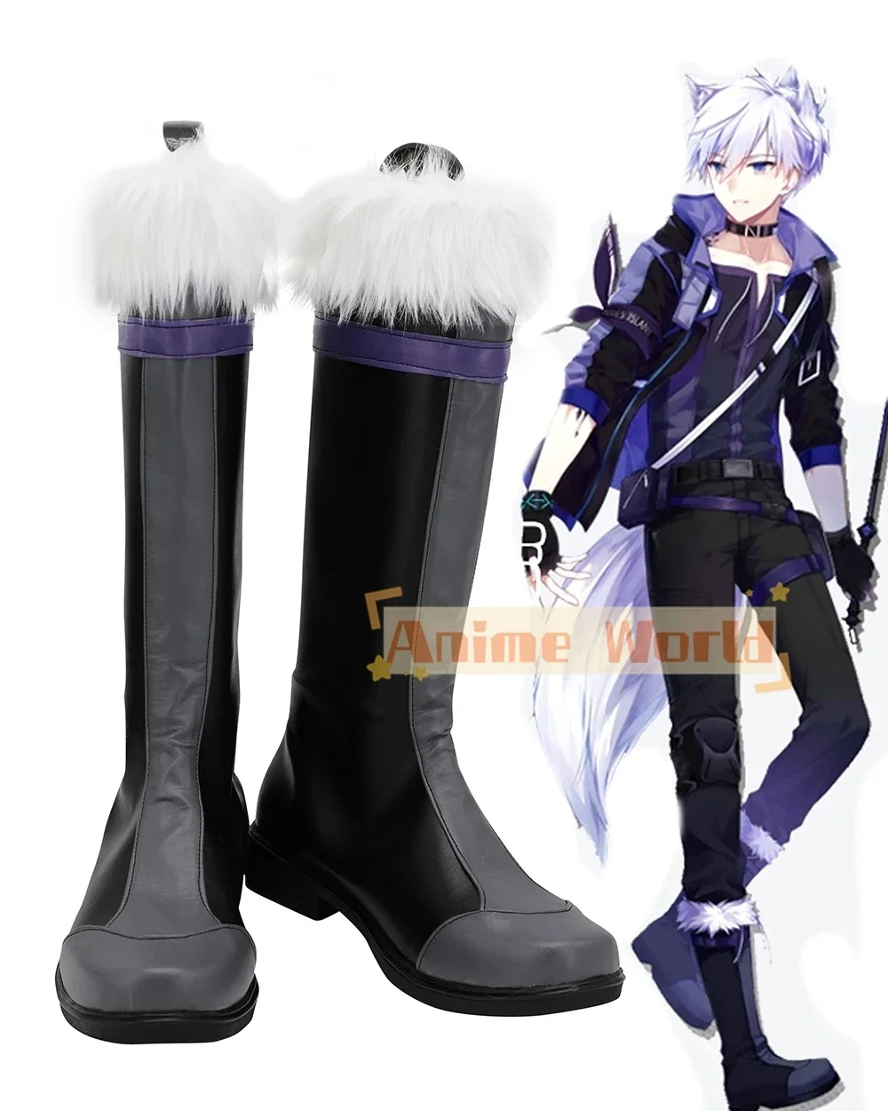 

Ботинки для косплея Arknights Steward, кожаная обувь на заказ, любой размер