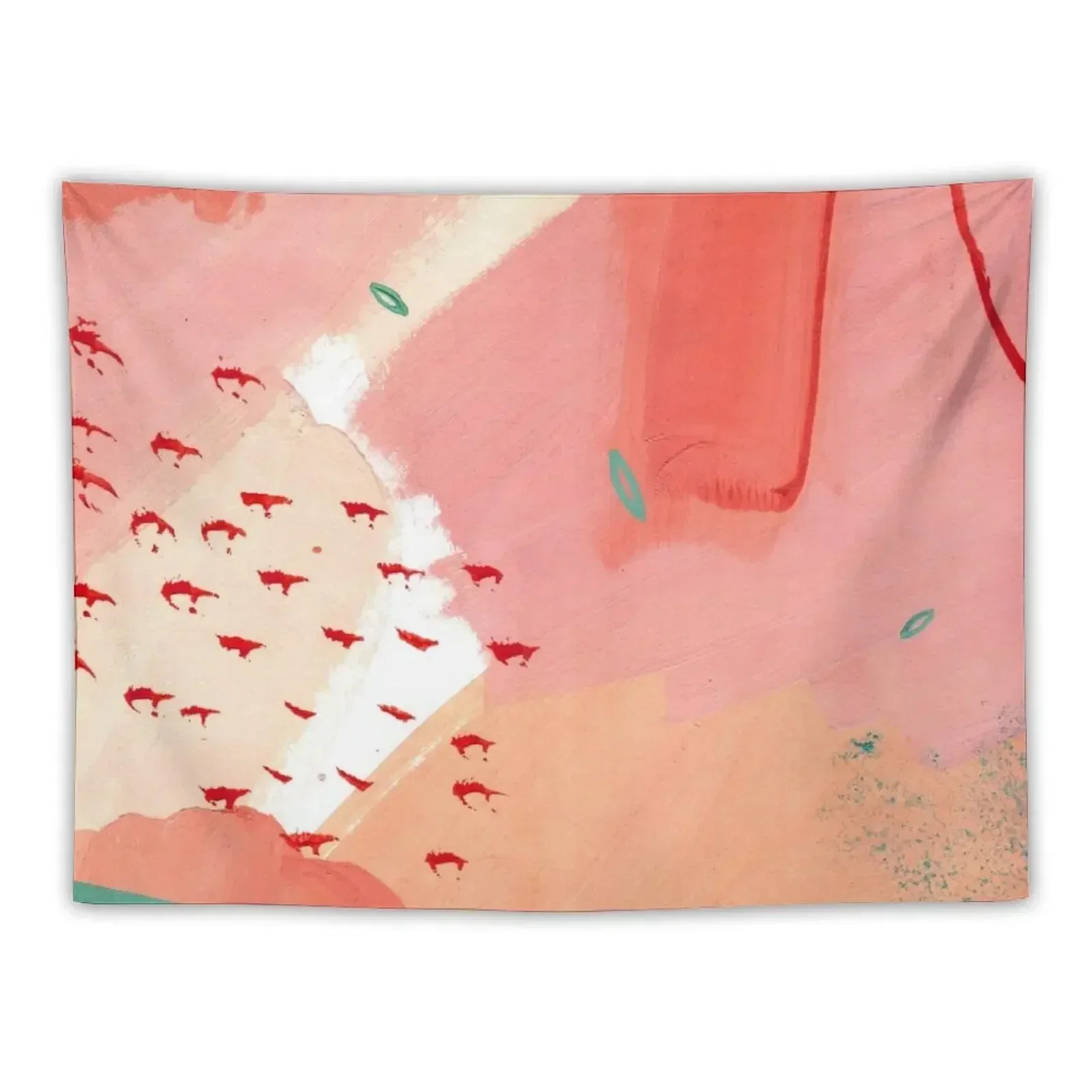 

Peachy Abstraction No.2 Tapestry Room Design Aesthetic Home Decor Wall Deco Tapestry