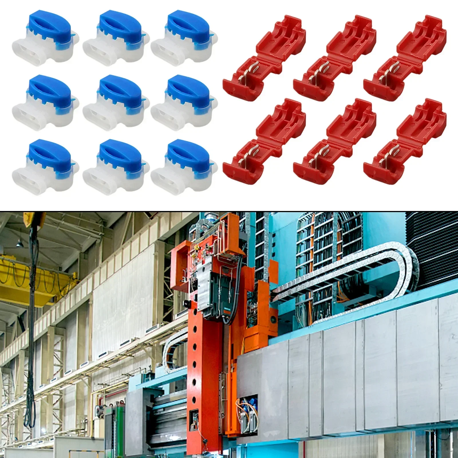 Prácticos conectores de cables para cortacésped robótico, paquete de 30 abrazaderas de conexión, relleno de gel, no requiere soldadura ni pelado