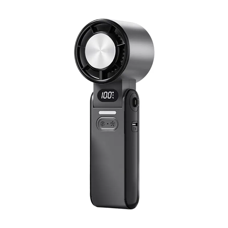 A84G-Adjustable 3600Mah Portable Air Cooling Turbo Fan 100 Wind Speeds Foldable Outdoor Handheld Fan