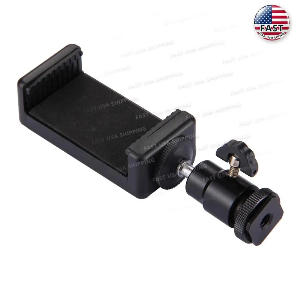 

Штатив для горячего башмака PULUZ 1/4 дюйма с подставкой и зажимным держателем для смартфона шириной 5,8-8 см для большинства смартфонов Huawei iPhone LG