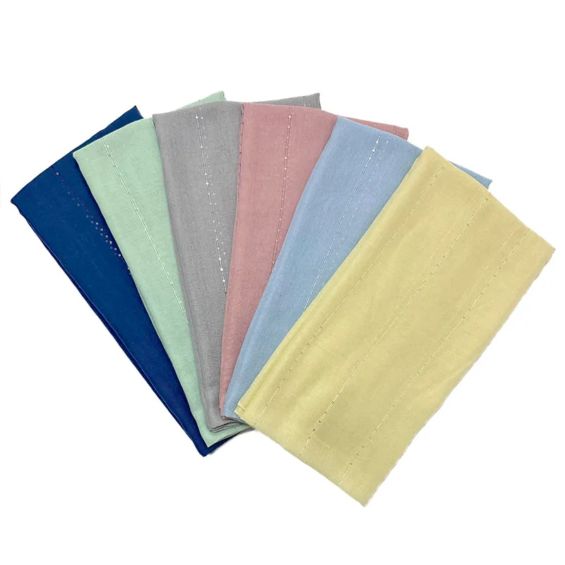 Schimmernder Glitzer-Pailletten-Schal für Frauen, muslimische Hijab-Schals, große Größe, lange Tücher, islamischer Turban, solides Kopftuch – Detail 4