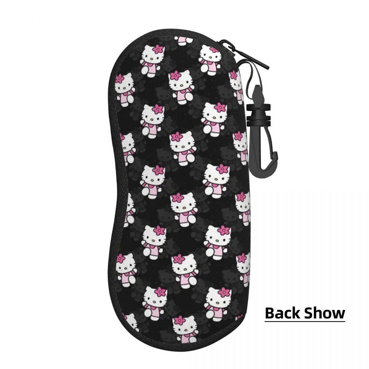 Custom Hello Kitty Cat Manga Shell Eyeglasses Protector Cases Cute Sunglass Case Glasses Bag