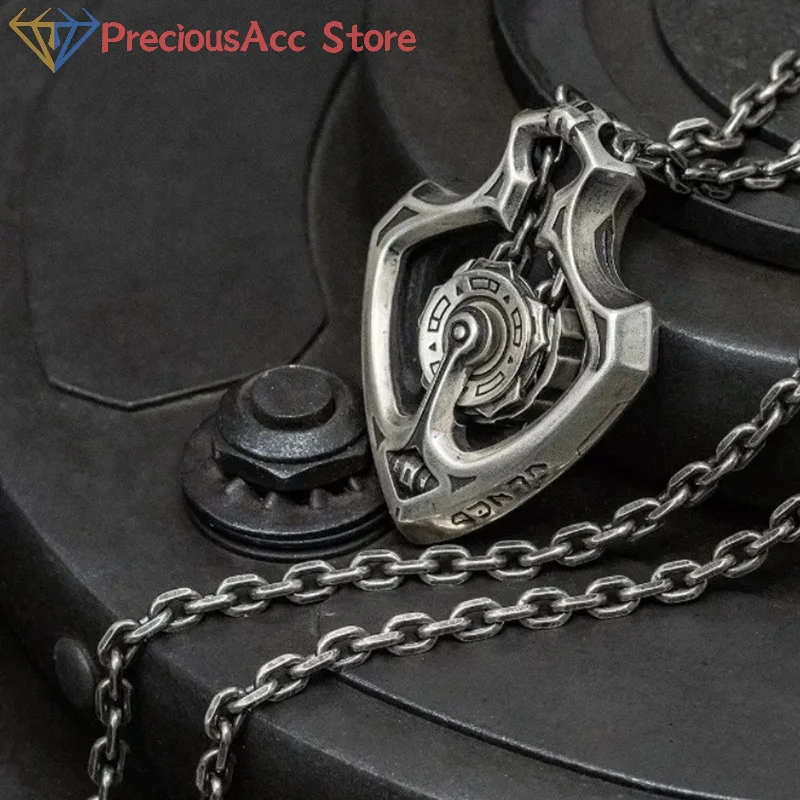 1PC Mechanical Rotatable Gear Pendant Necklace Retro Unique Rotating Design Jewelry Vintage punk Chain Gift For Men Women