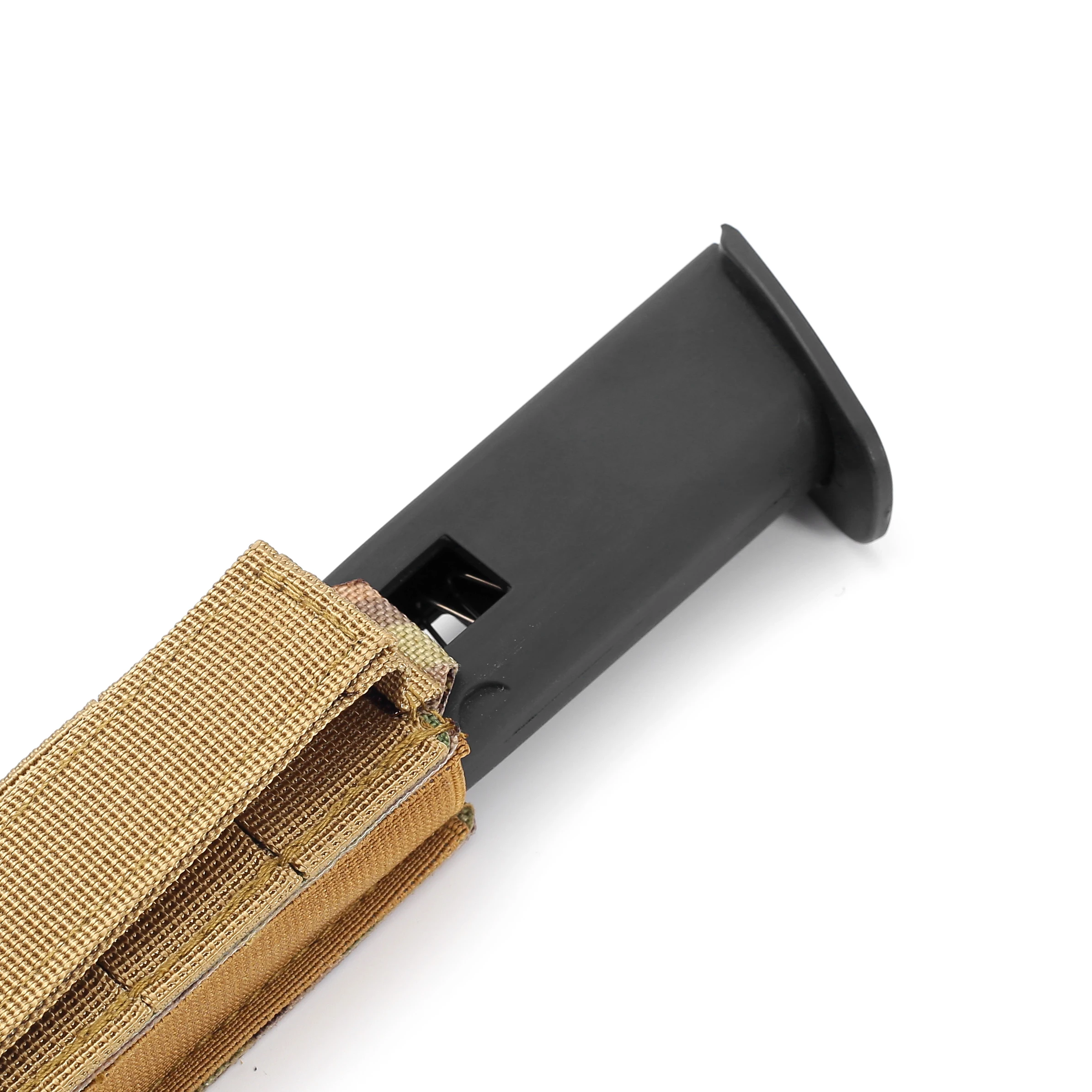 Laser Cut Molle 9mm Magazine Pouch for  17 M9 Single Mag Bag Flashlight Pouch Knife Holster Hunting Gear image 4