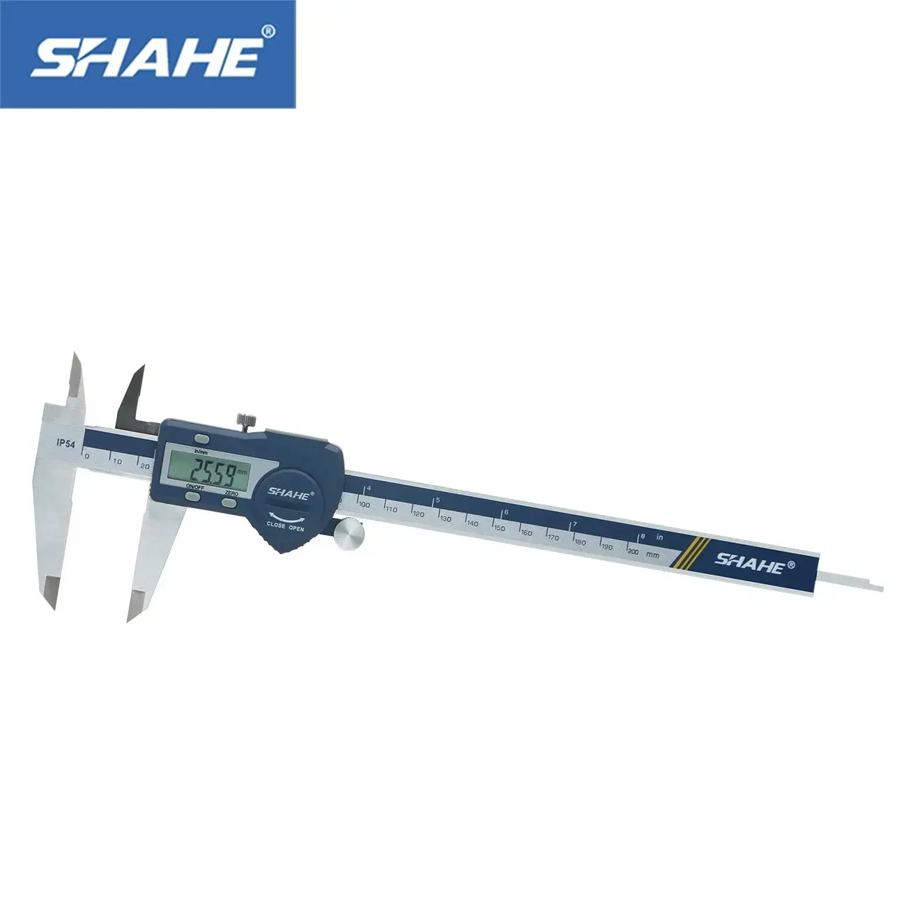 SHAHE IP54 Cyfrowy suwmiarka LCD SHAHE 150/200/300mm 0.01 ze stali nierdzewnej, narzędzia pomiarowe