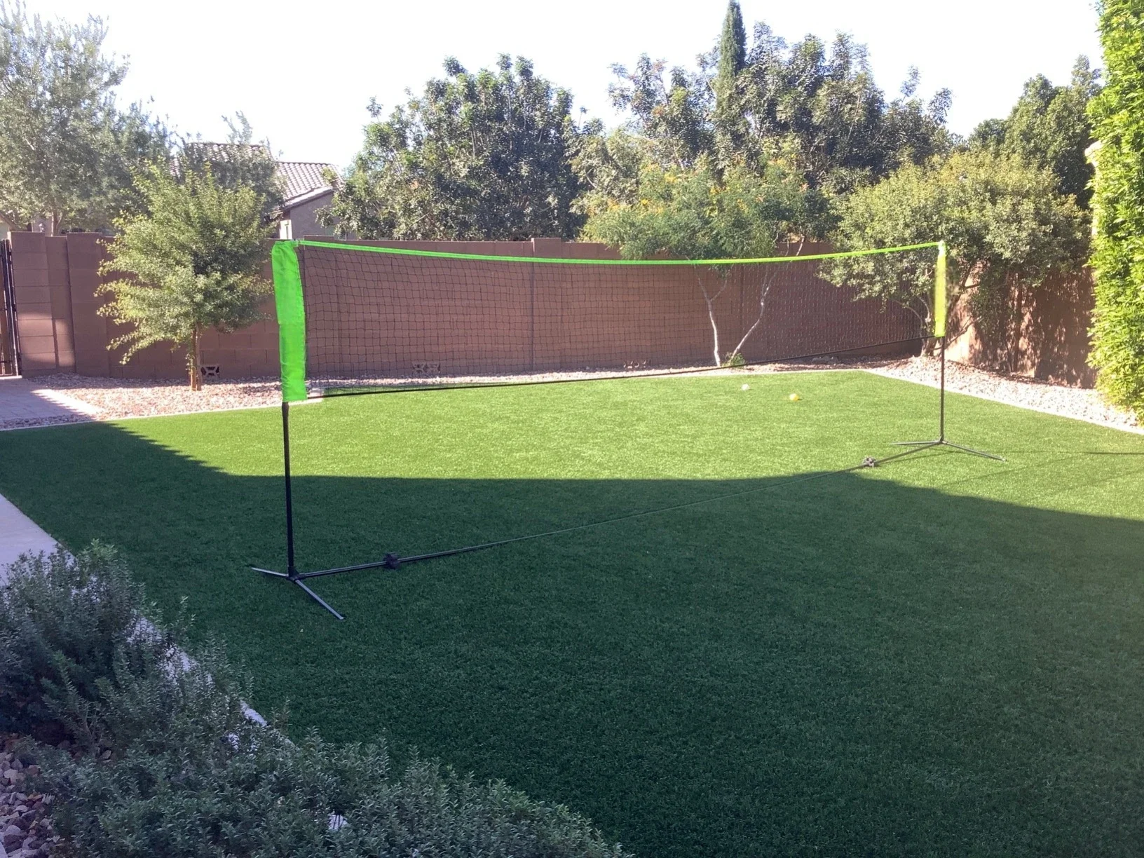 2026 5.1ft-7.4ft Adjustable Height Volleyball Badminton Pickleball Net Set Freestanding Rackets Set Outdoor
