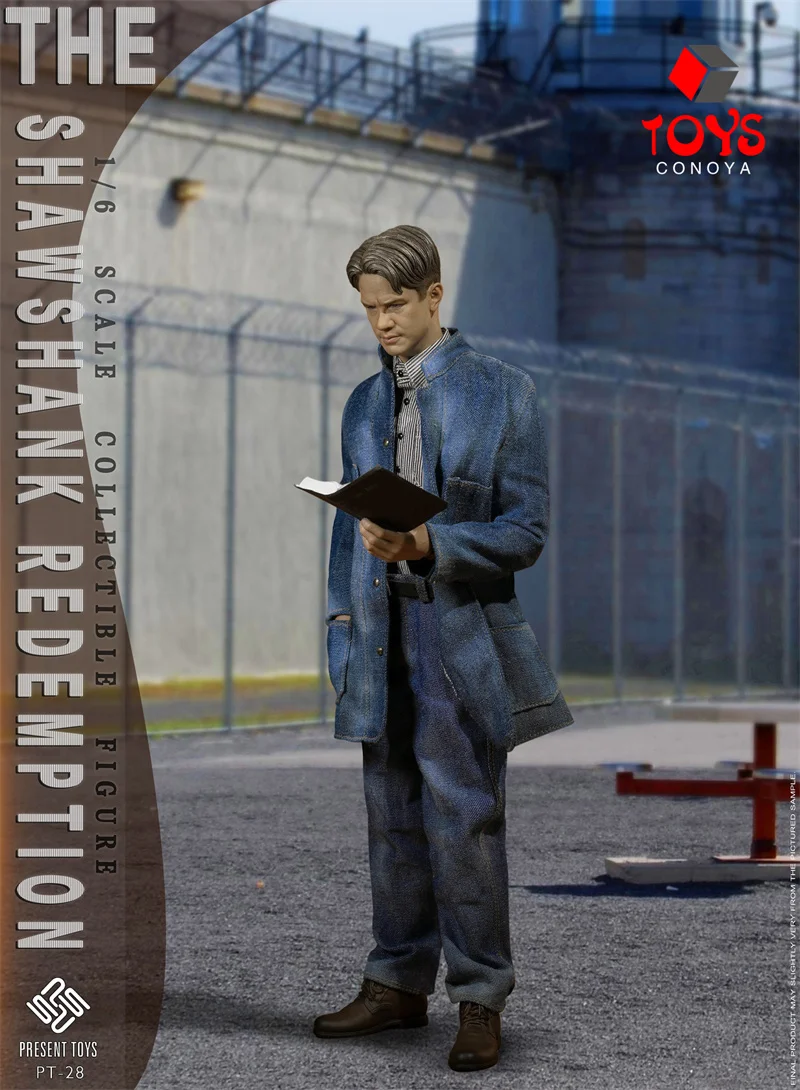 PRESENT TOYS PT-sp28 1/6 Male Soldier Shawshank Twin Redemption Set Denim Costume Full Set 12'' Action Figure Toy For Collection