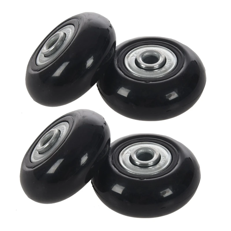 

4Set 45X19mm Luggage Suitcase / Inline Outdoor Skate Replacement Wheels Black