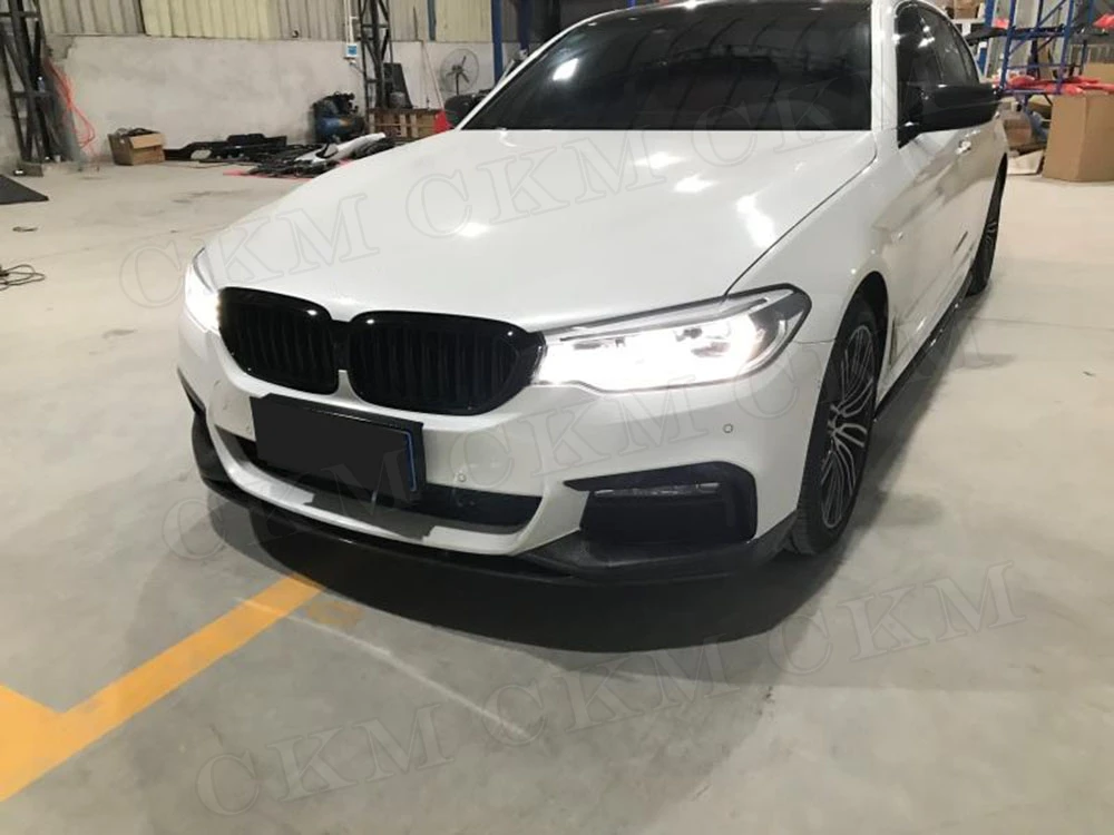 

Передние разделители для губ из углеродного волокна, фартуки для BMW 5 серии G30 G31 520i 530i 540i M Sport 2017-2019 FRP, бампер, канады, обвесы