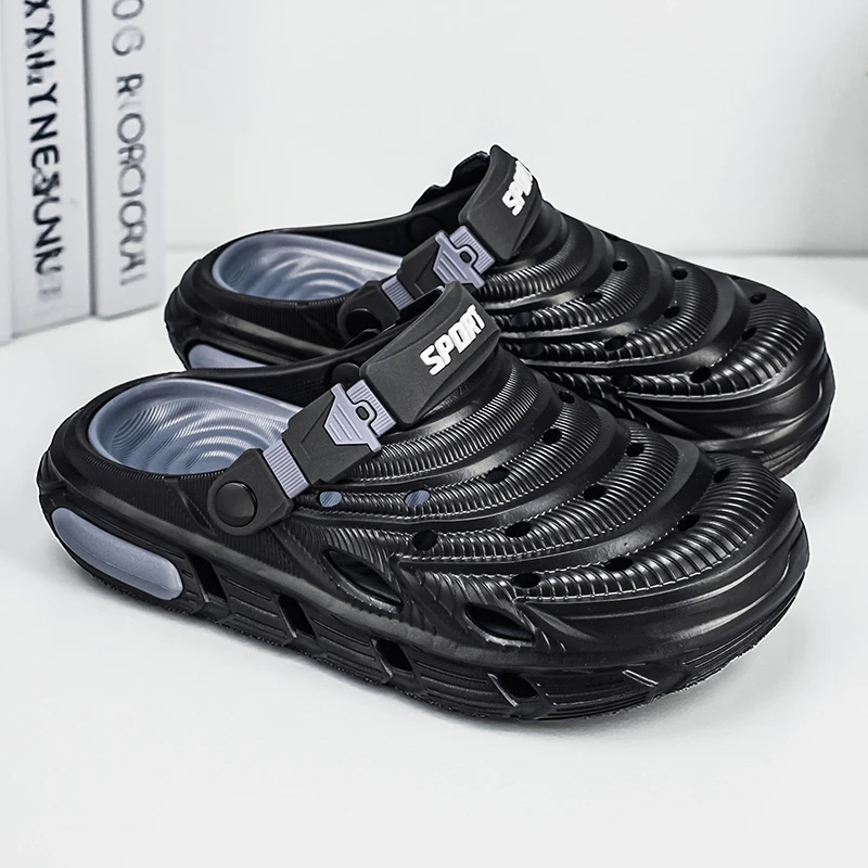 

Mens Sandals Summer Casual Clogs Thick Bottom EVA Garden Shoes for Men and Womens 2026 New Design Beach Shoes Outdoor Slippers