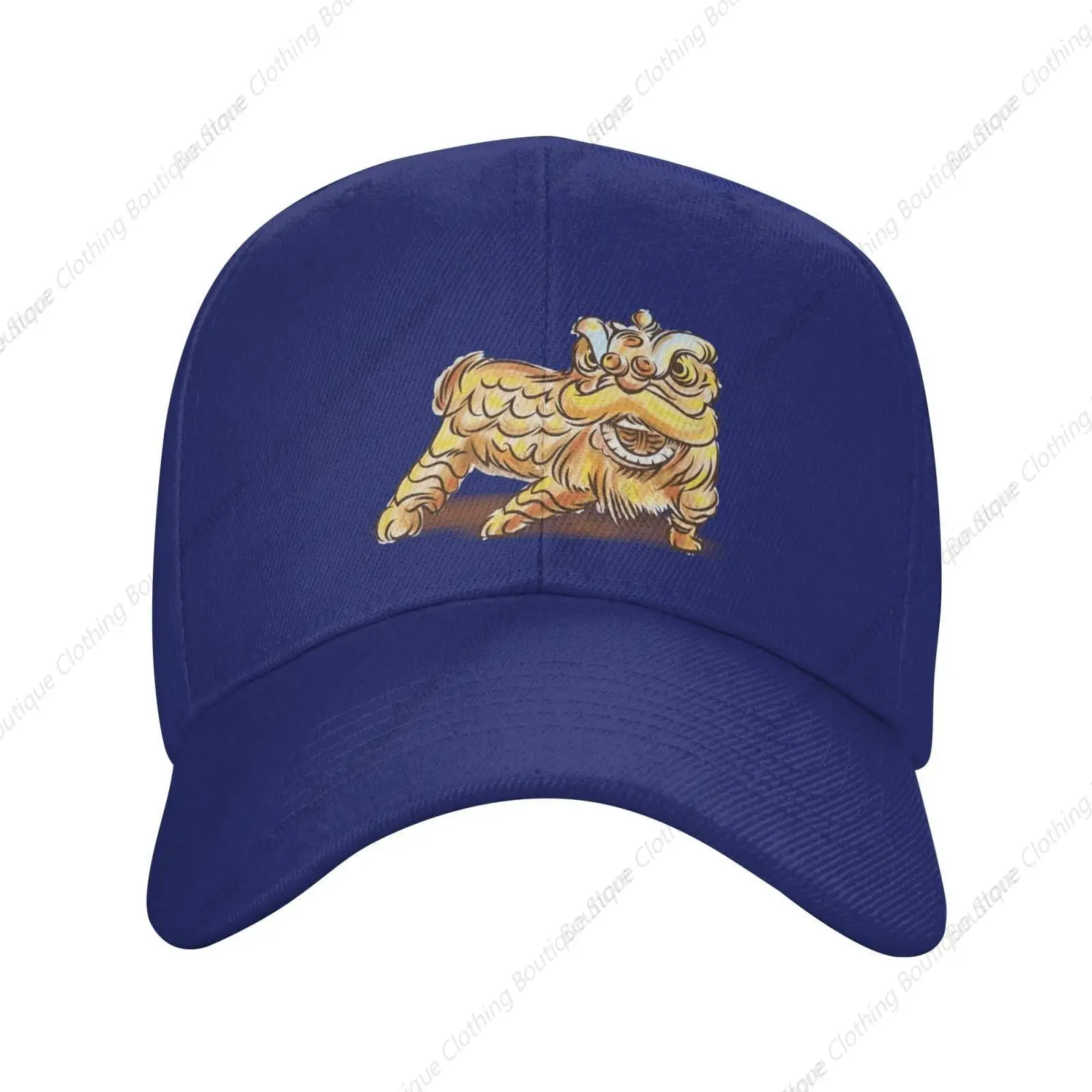 

Chinese New Year Lion Dance Baseball Caps for Men Women Hat Adjustable Cap Trucker Hats Dad Cap