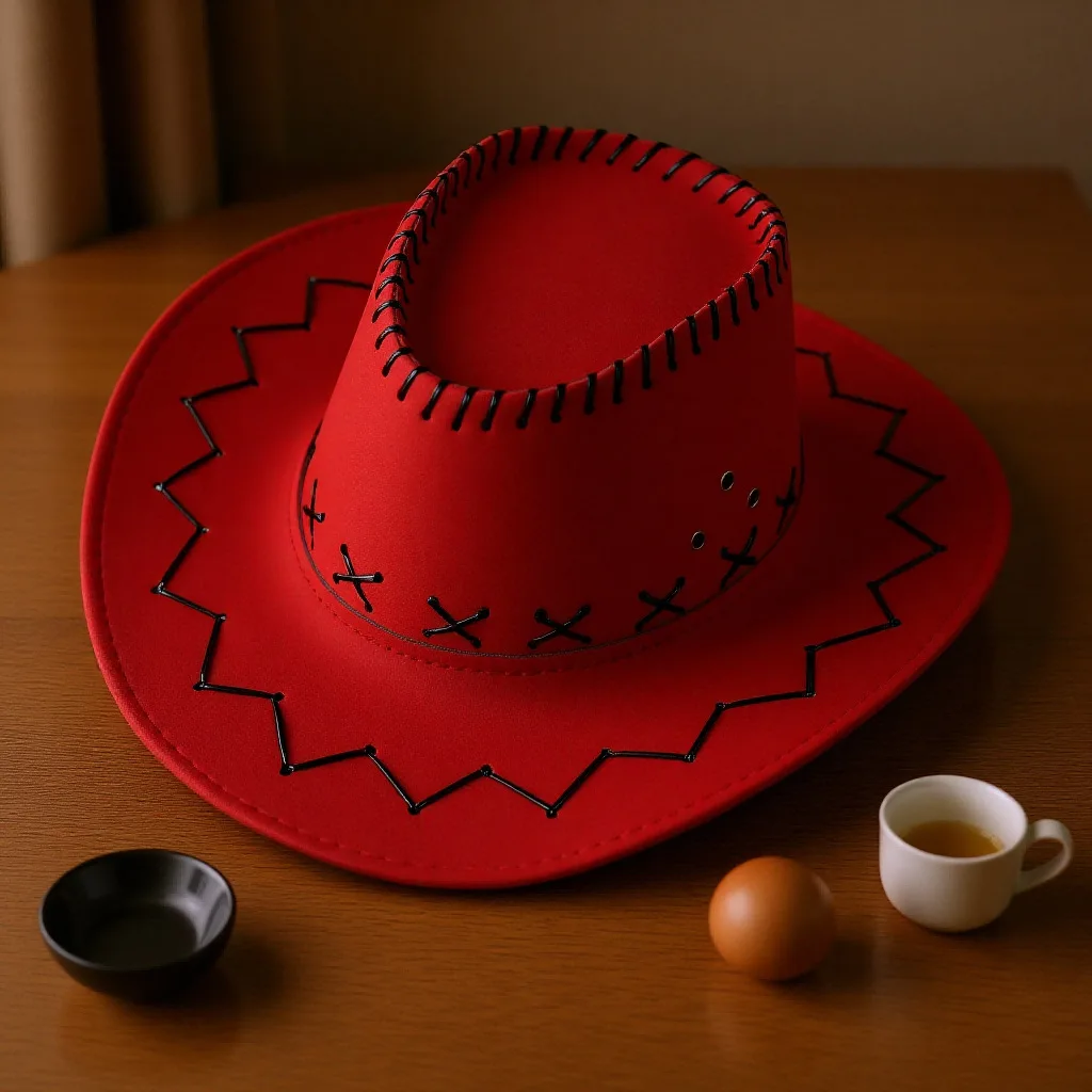 Western Cowboyhut für Kinder, Kunstleder, Wildleder, breite Krempe, Cowgirl-Jazz-Mütze, Retro-Sombrero-Kappen, Cosplay-Party-Kostüm-Requisiten – Detail 10