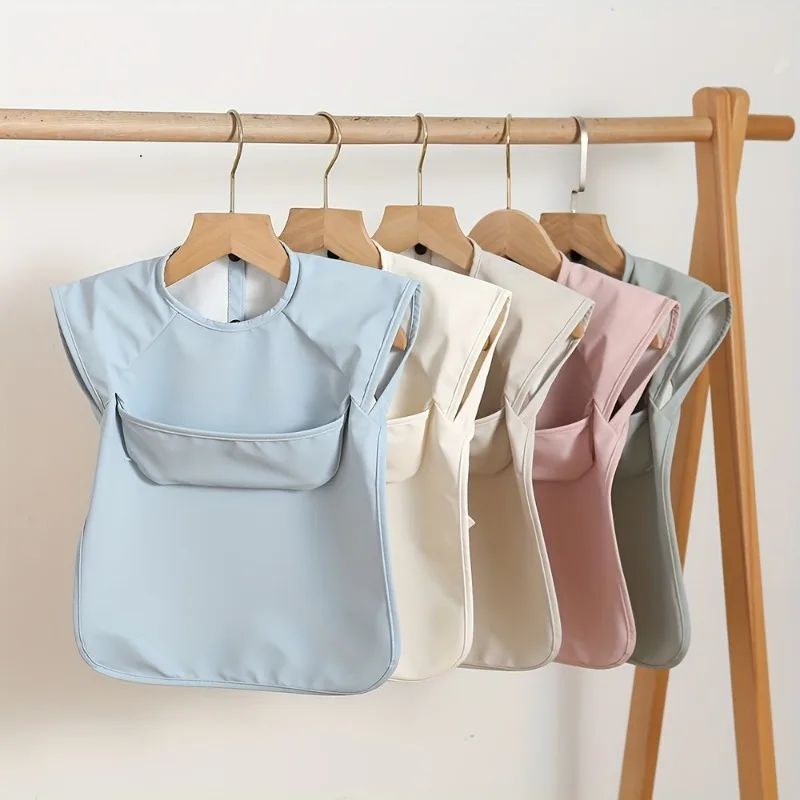 

Premium Baby Bib PU Reversible Waterproof Soft Sleeveless Feeding Apron for Infants Toddlers Boys Girls Quick Dry Adjustable