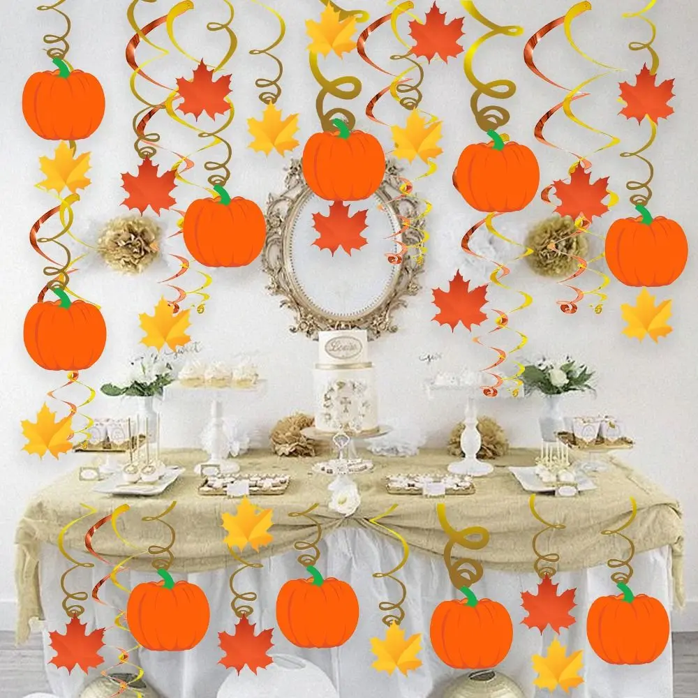 

Decorations Paper Thanksgiving Swirls Hanging Birthday Party