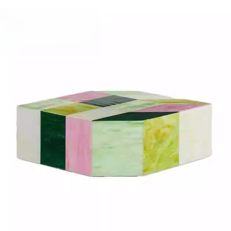

Low table dopamine stained glass coffee table living room home high-end coffee table