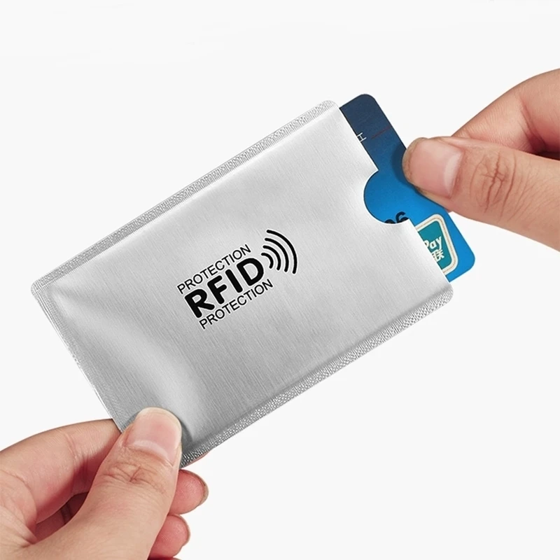5-10-20 pcs Aluminium Anti Rfid Card Holder NFC Blocking Reader Lock Id Bank Card Holder Case Protection Metal Credit Card Case