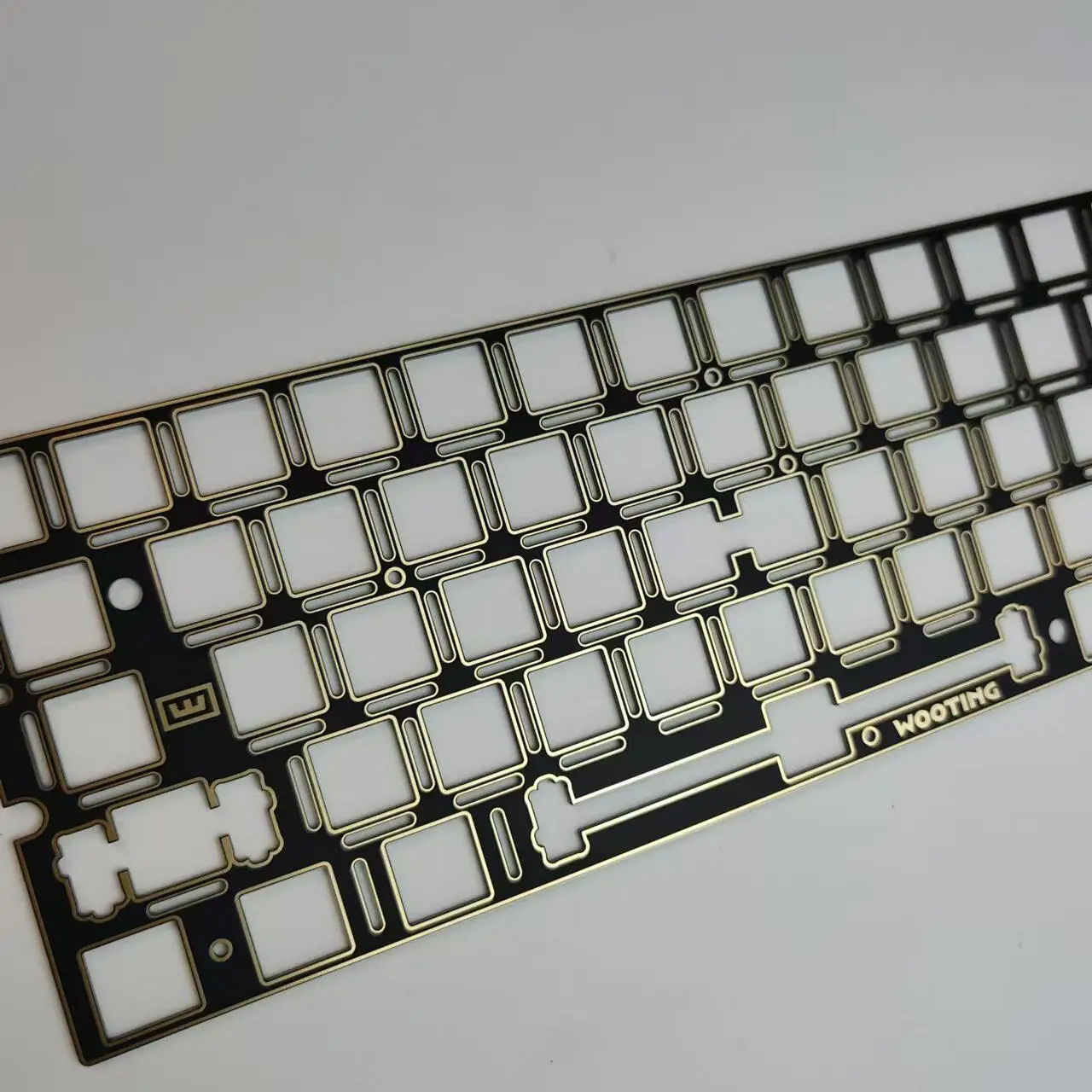FR4 plate for MAD60 keyboard for plate mount stabs ( with standoffs and screws )