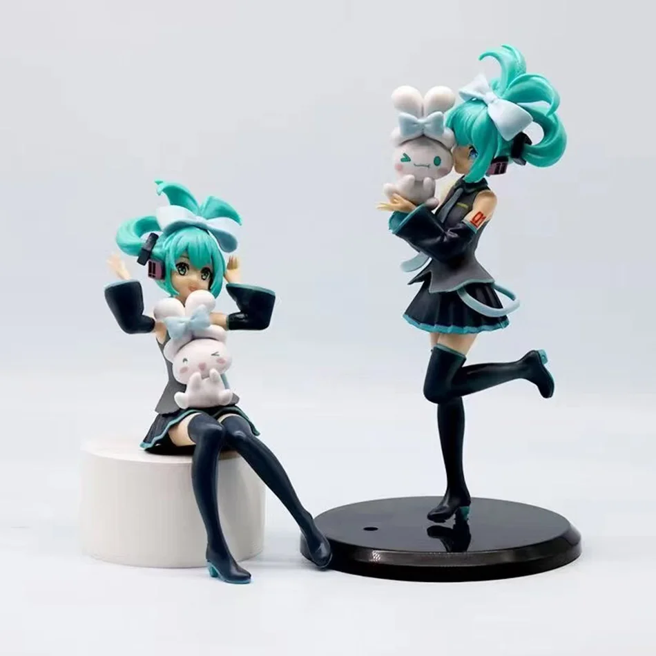 Hatsune Miku X Cinnamoroll Anime Figur Kawaii Miku Action Figure PVC Erwachsene Sammlung Modell Puppe Spielzeug Geschenke