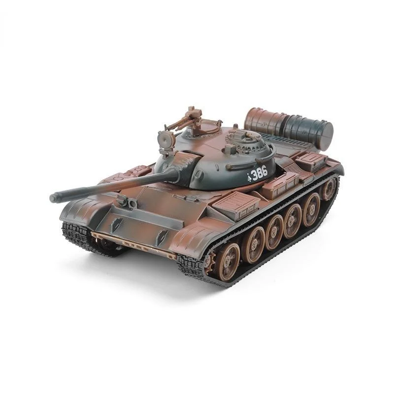 T55 Alloy Tank Model Ornament  1: 43 Simulated Metal Tank Home Decoration Sandtable Military Game