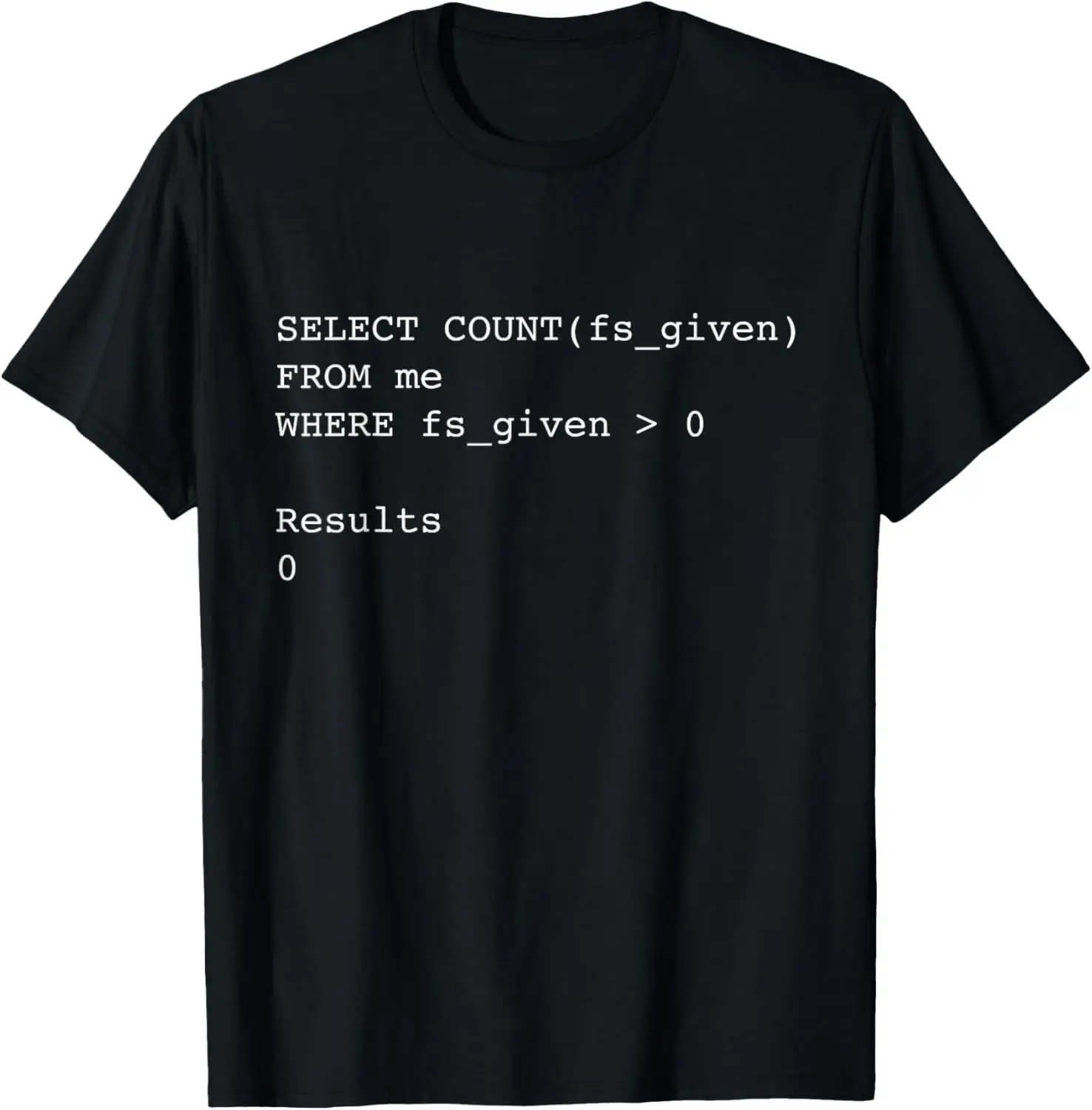

Забавная футболка SQL Футболка