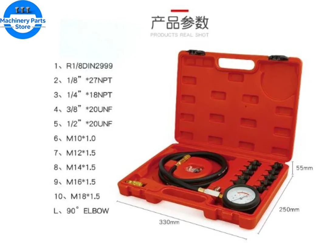 Car Engine automotive pressure gauge Test Detector Kit Tester Low Oil Warning Devices car Pressure Gauge Diagnostic Tool