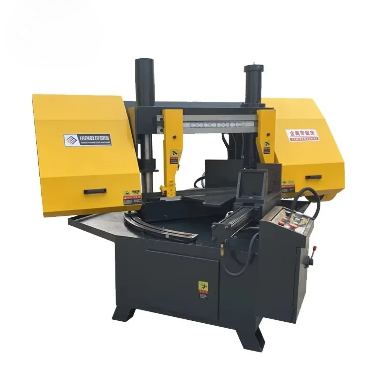 GB4240x Fully Automatic Band Sawing Machine Ultra New Rotary Angle Stainless Steel Rod Cutting Machine Manual Hydraulic Saw