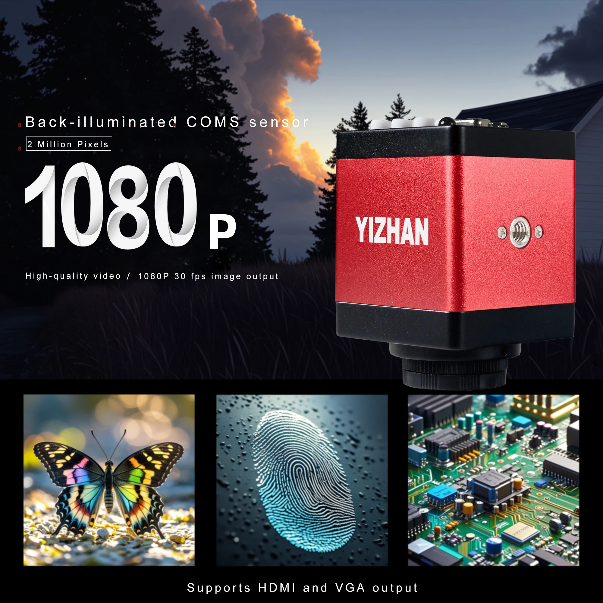 4K 48MP HDMI USB 60FPS Monocular กล้องจุลทรรศน์วิดีโอชุด38MP/16MP/13MP/8MP ดิจิตอลกล้องเลนส์130X LED Light ซ่อมโทรศัพท์ Solde