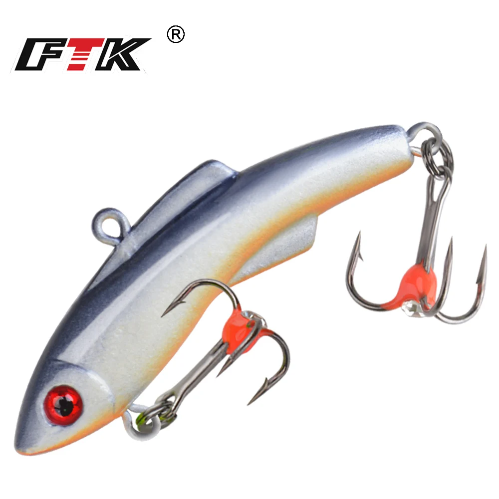 Winter Fishing Lure Balancer 3D Eyes 15g 20g 30g Sinking Ice Vib Artificial Bait Hard Lures Jigging Bass Pike Fishing Tackle