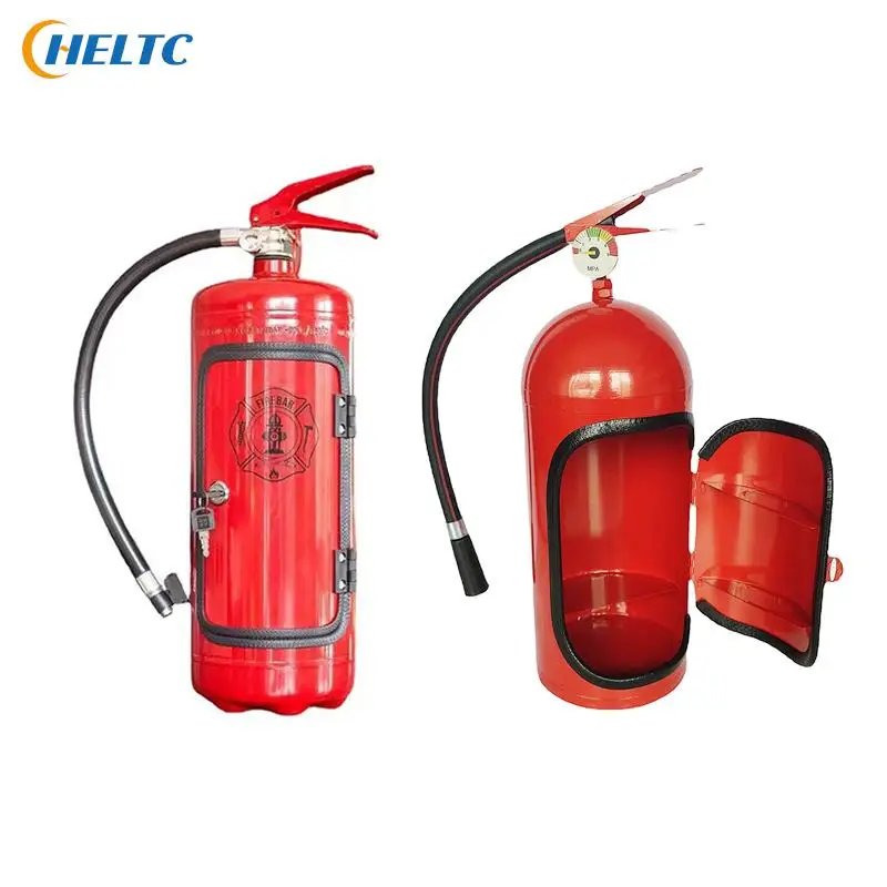 Fire Extinguisher Shape Wine Box Ornaments Mini Bar Wine Cabinet Crafts Decoration Champagne Liquor Storage Box Fireman's Gifts