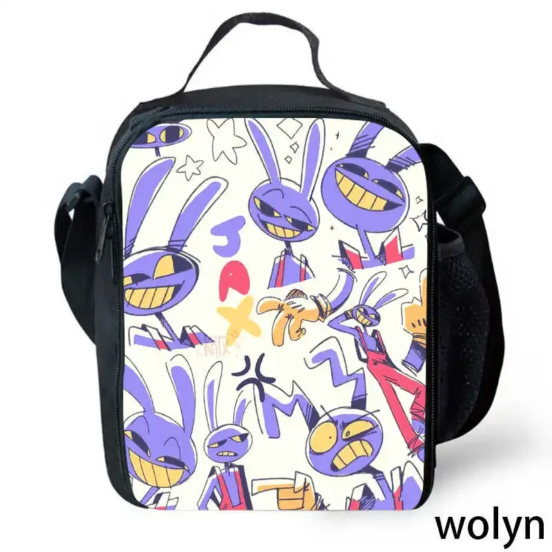 

The Amazing Picnicpack Digital Circus Lunch Bags ,Cartoon School Bags for Boys Girls ,Children Cooler Bags Storage for Food