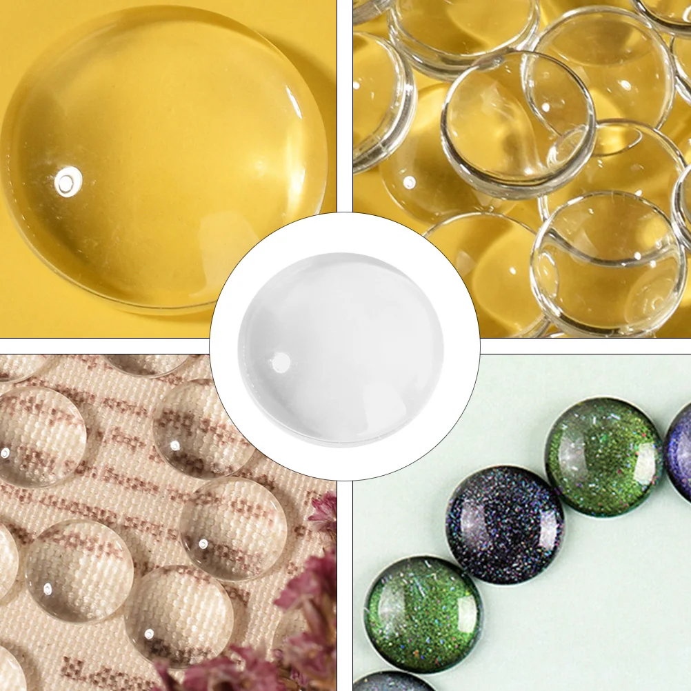 

100Pcs Glass Nail Polish Display Beads Reusable Nail Color Board for Accurate Shade Matching in Salons Manicure Tool