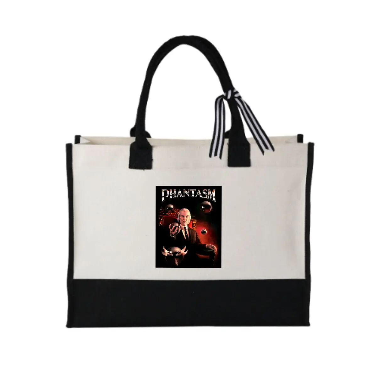 

Phantasm Movie Art Bold Patchwork Canvas Tote for Music Festival Looks