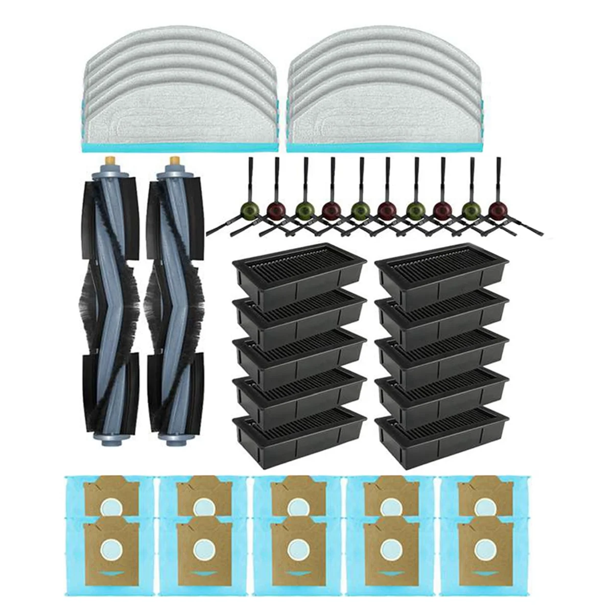 For Cube CC Robot Vacuum Replacement Parts Accessories Main Side Brush Hepa Filter Mop Dust Bag