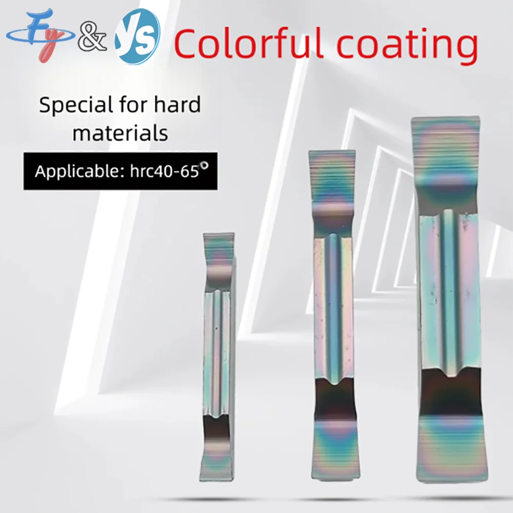 

MGGN200 MGMN300 Multi-color Coated CNC Grooving Insert for Face Grooving, Cut-off & Hardened Steel