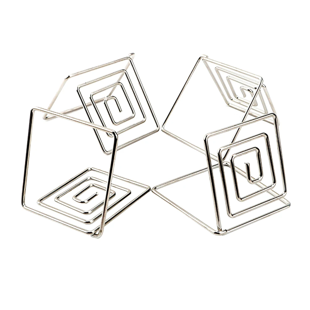 

20pcs Metal Memo Holders Sturdy Wire Clips Elegant Table Number Place Card Desk Accessories Storage Items