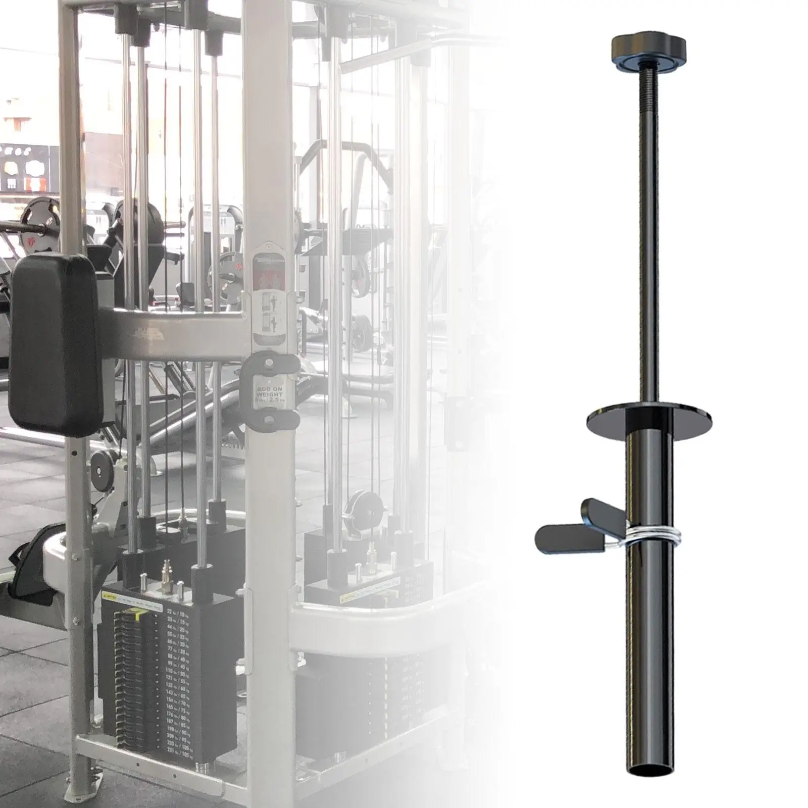 Gym Weight Stack Extender Sports Barbell Parts Weight Rack Pins Auxiliary