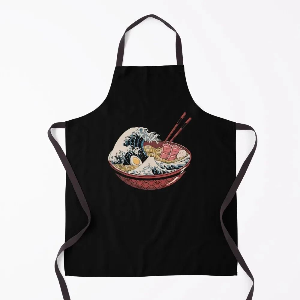 

Great Ramen Wave Apron Kitchen Supplies Idea Goods for women halloween Apron