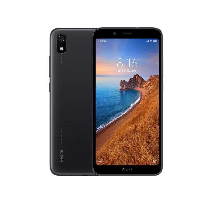 هاتف Xiaomi Redmi 7A الذكي البرامج الثابتة العالمية 4G Qualcomm Snapdragon 439 هاتف التعرف على الوجه 5.45 بوصة 1440 × 720 13 ميجابكسل