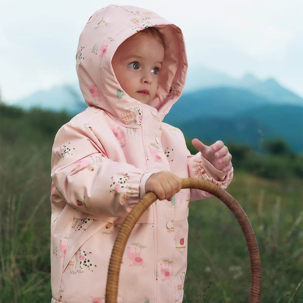 Dave Bella Baby Winter Jacket Print Children's Outerwear Coat For An 8-year-old Girl Clothes Warm Outdoor Long-sleeve DB4264906