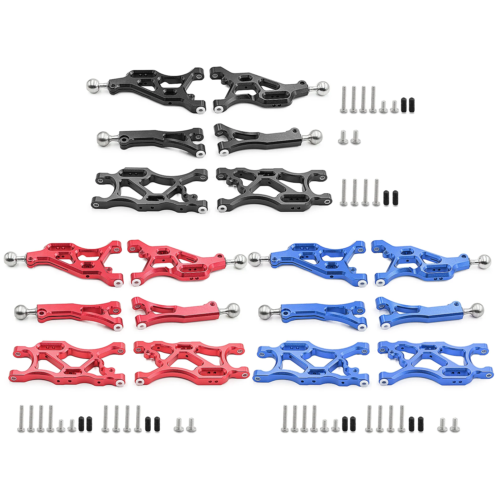 Arrma 1/7 Metal Front and Rear Suspension Arm Kit Suitable for Limitless Infraction 6S 1/8 Typhon 6S Rc Car Upgrade Parts