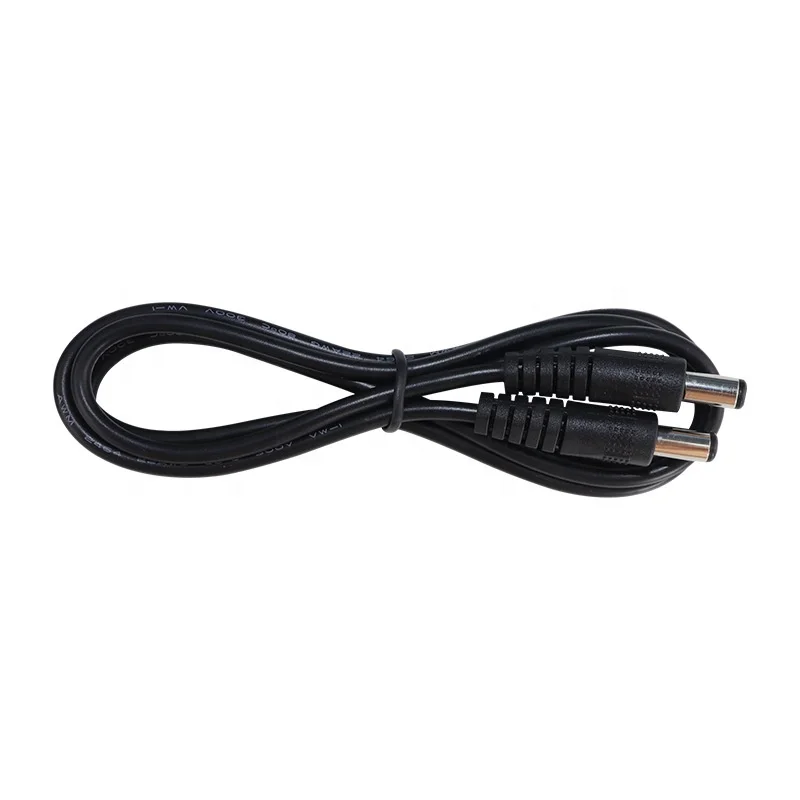 5pcs 1m 18AWG 5.5x2.1 Male Connector Dc Power Cable for LED Strip,Surveillance Camera,CCTV Security Camera