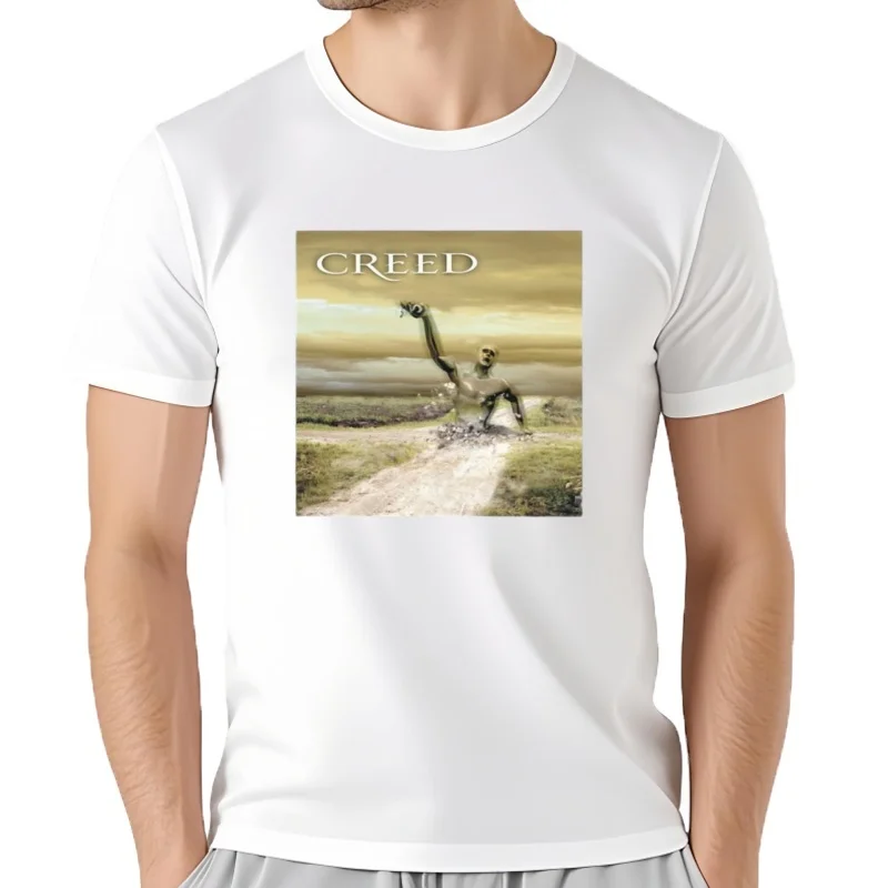 Camiseta Creed Human Clay, ropa hippie, camiseta gráfica vintage, ropa de diseñador para hombre