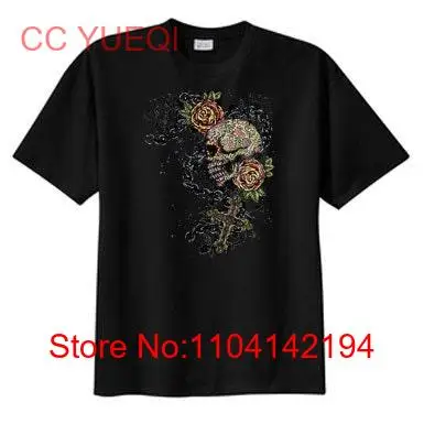 Sugar Skull Roses Cross New T Shirt s m l xl 2x 3x 4x 5x Gothic Day of the Dead long or short sleeves