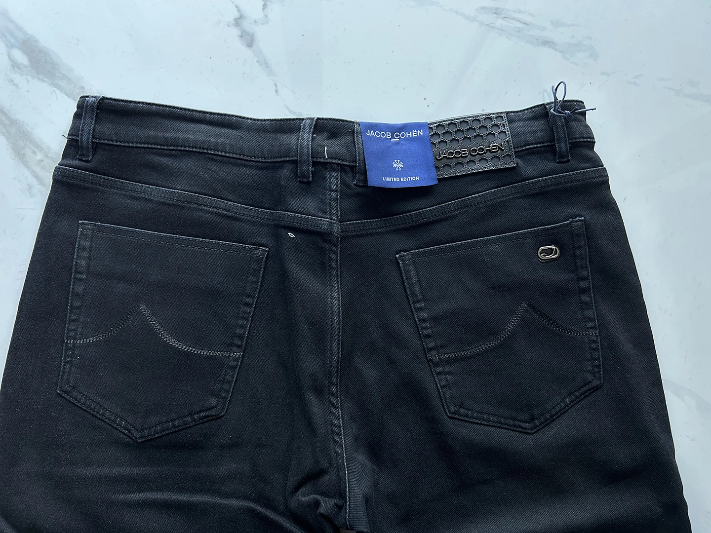 BLSK CPRT Jeans in cotone spesso da uomo 2025 Autunno Inverno nuovo ricamo business caldo di alta qualità dritto Pantaloni di grandi dimensioni 30-40