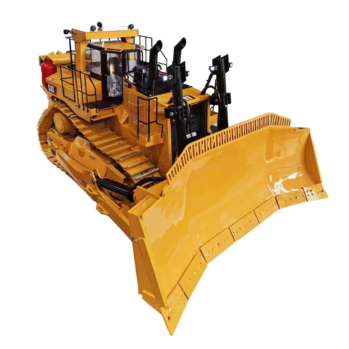 D11T Bulldozer 1/6 Heavy Hydraulic RC Bulldozer Model RTR Lighting Sound System Full Metal Crawler Mechanical Model Adult Toy