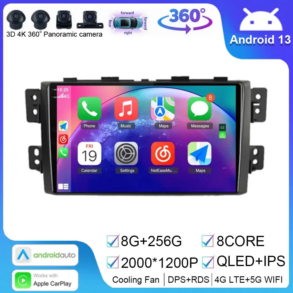 

Android 14 For Kia Borrego Mohave 2008 - 2012 Auto Car Radio Player Stereo Autoradio navigazione Video GPS HDR QLED Wifi 5G DVD